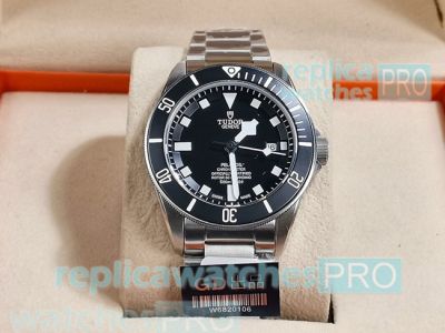 Discount Price Replica Tudor Pelagos Black Face Stainless Steel Men's Watch